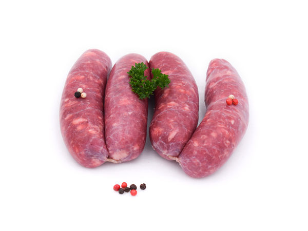 Saucisses de ménage (à base de viande de porc et de boeuf français) x 8