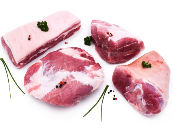 Demi-sel de porc français (un jambonneau  + une poitrine + une palette + un coti)